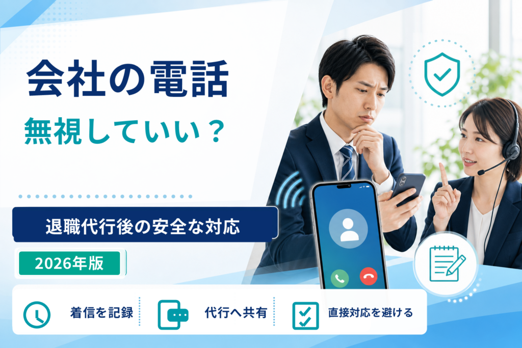 退職代行後に会社から電話が来たら無視していい?安全な対応方法