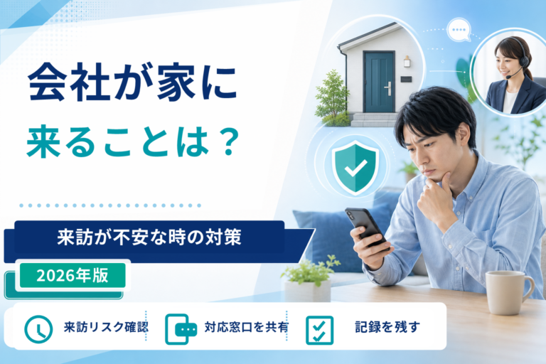 退職代行を使うと会社が家に来ることはある？来訪が不安な時の対策