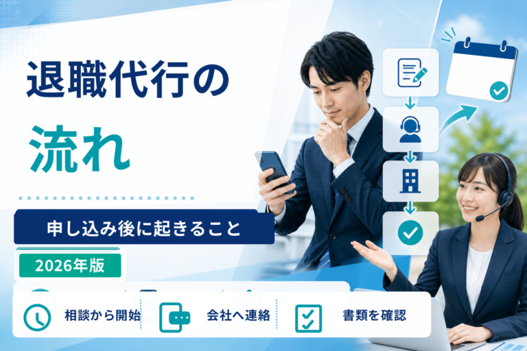 退職代行の流れを利用前から退職完了まで解説｜申し込み後に起きること
