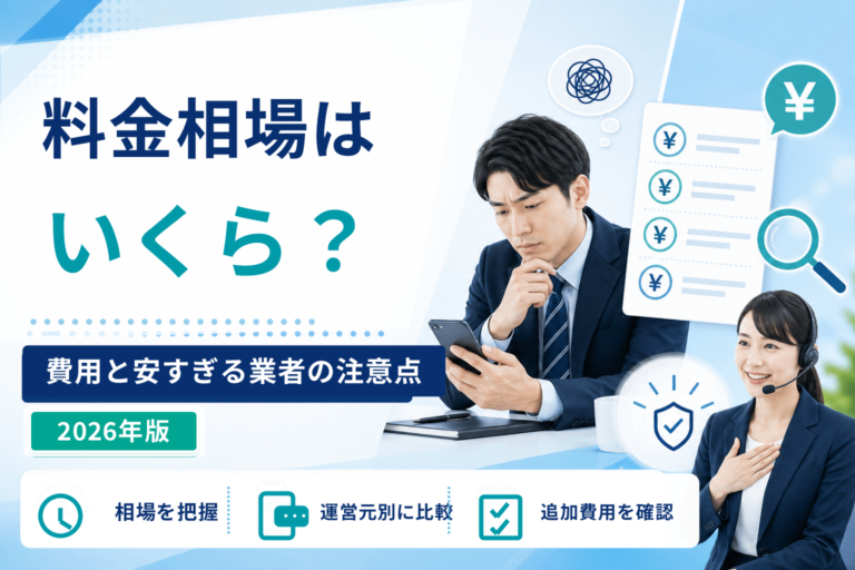 退職代行の料金相場はいくら？運営元別の費用と安すぎる業者の注意点