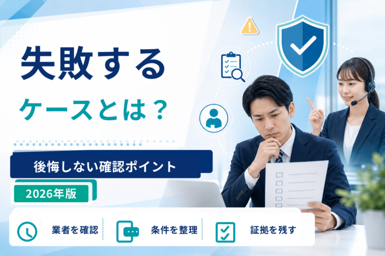 退職代行で失敗するケースとは？後悔しないための確認ポイント