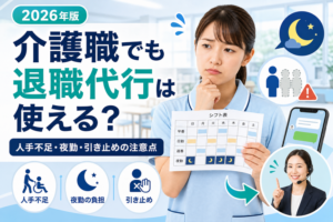 介護職でも退職代行は使える？人手不足・夜勤・引き止めの注意点